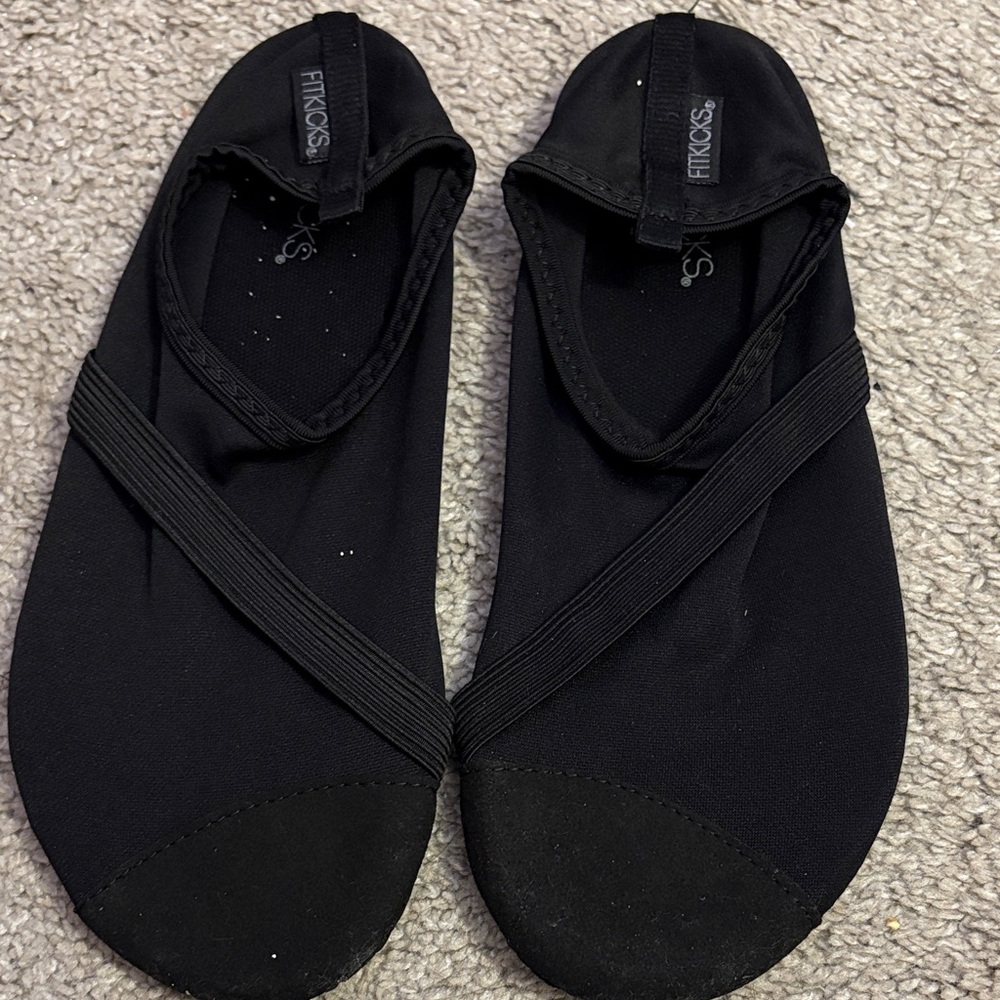 Fitkicks Black Slip-On Water Shoes